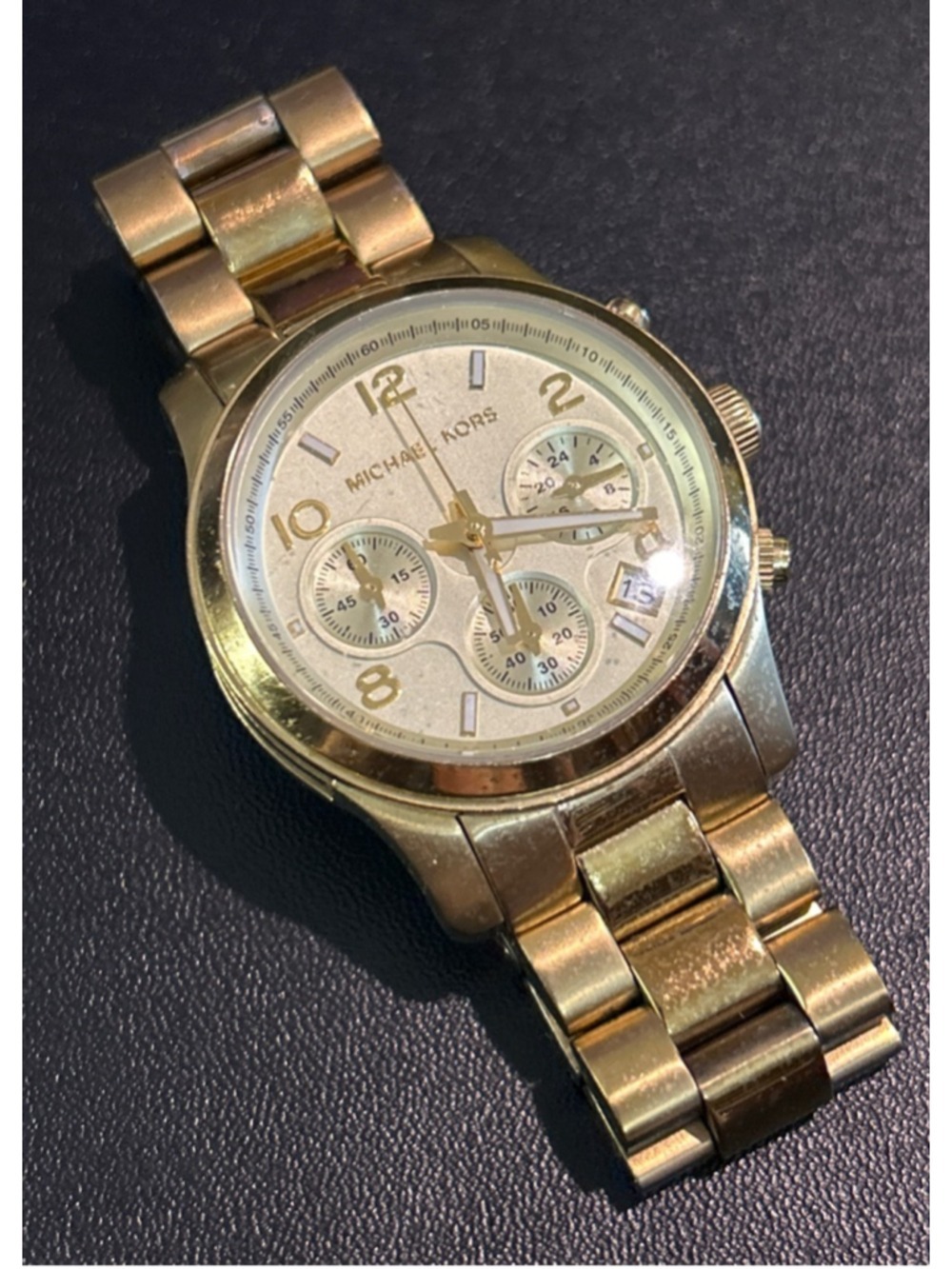 Women's Michael Kors Gold Tone Chronograph Watch One Size